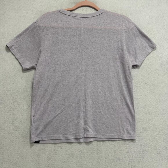 Prana Shirt Womens Large Light Purple Hemp Blend Lightweight Casual Tee Crewneck - Picture 5 of 9